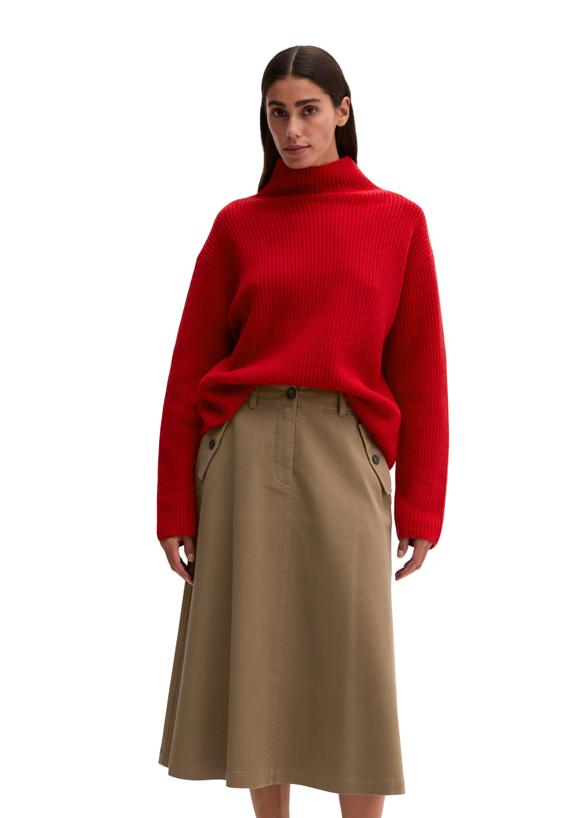 Marc O'Polo Trui in Rood: voorkant
