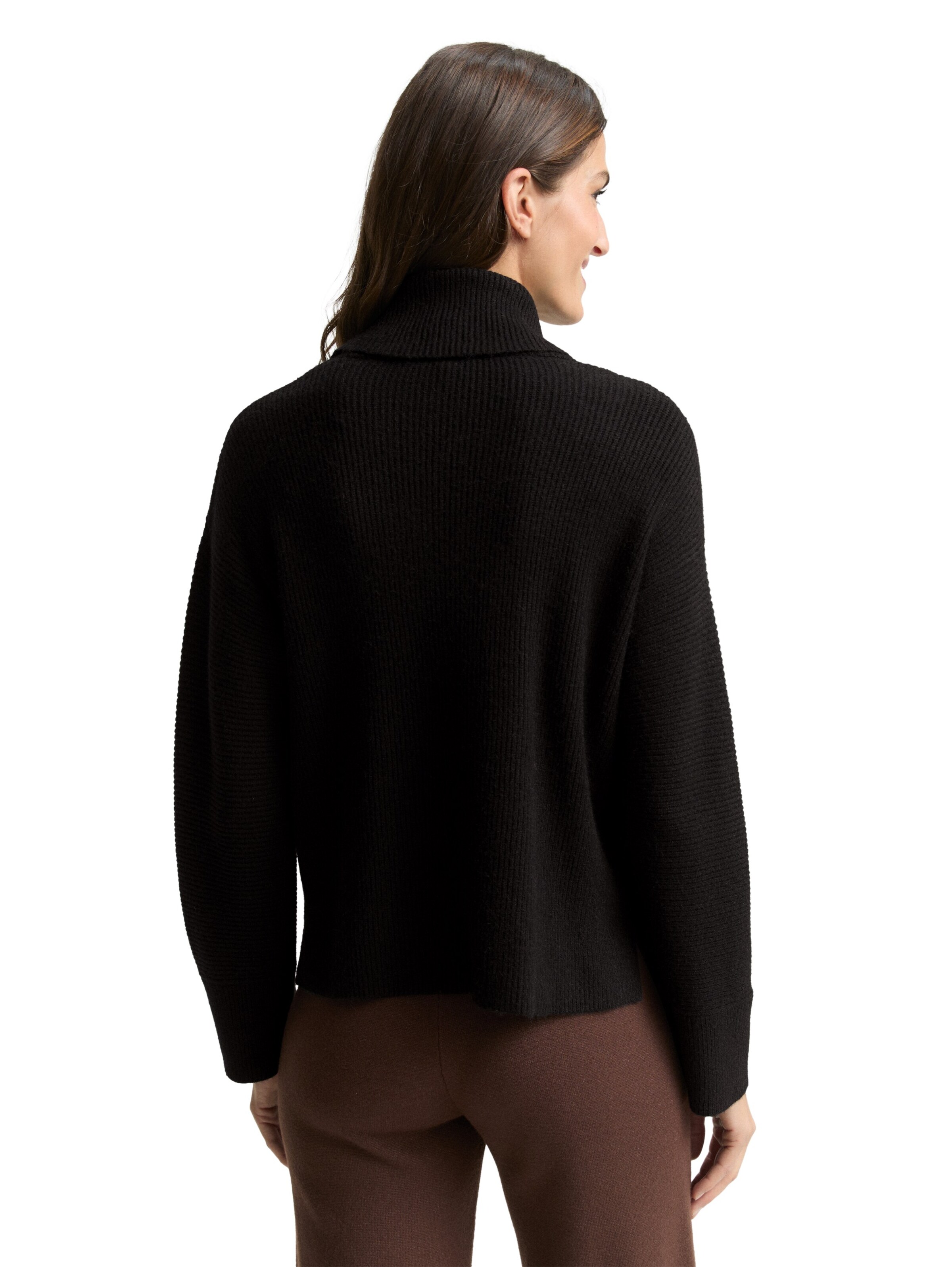 TOM TAILOR Sweater in Black