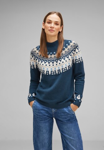 STREET ONE Pullover in Blau: Vorderseite