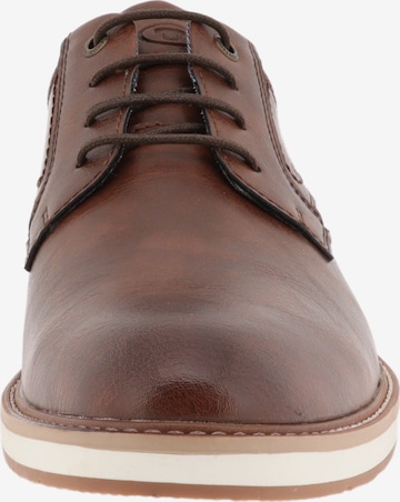 TOM TAILOR Lace-Up Shoes in Brown