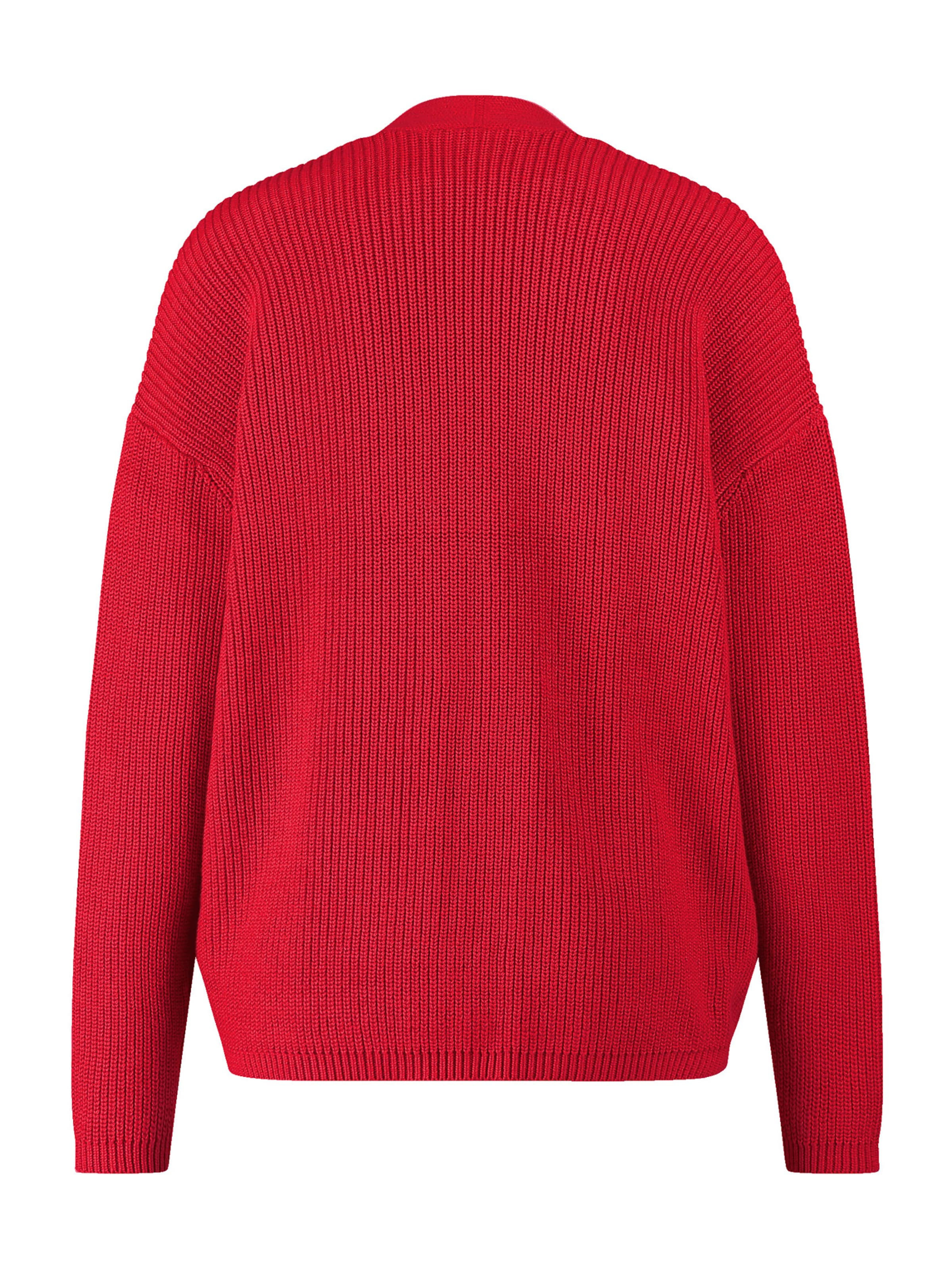 TAIFUN - Casaco de malha em vermelho