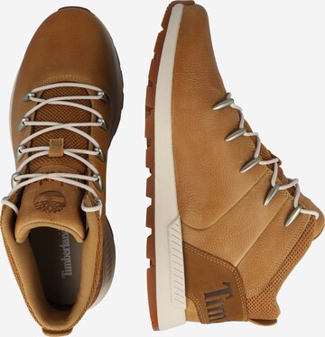 ruda TIMBERLAND Auliniai batai su raišteliais 'Sprint Trekker'
