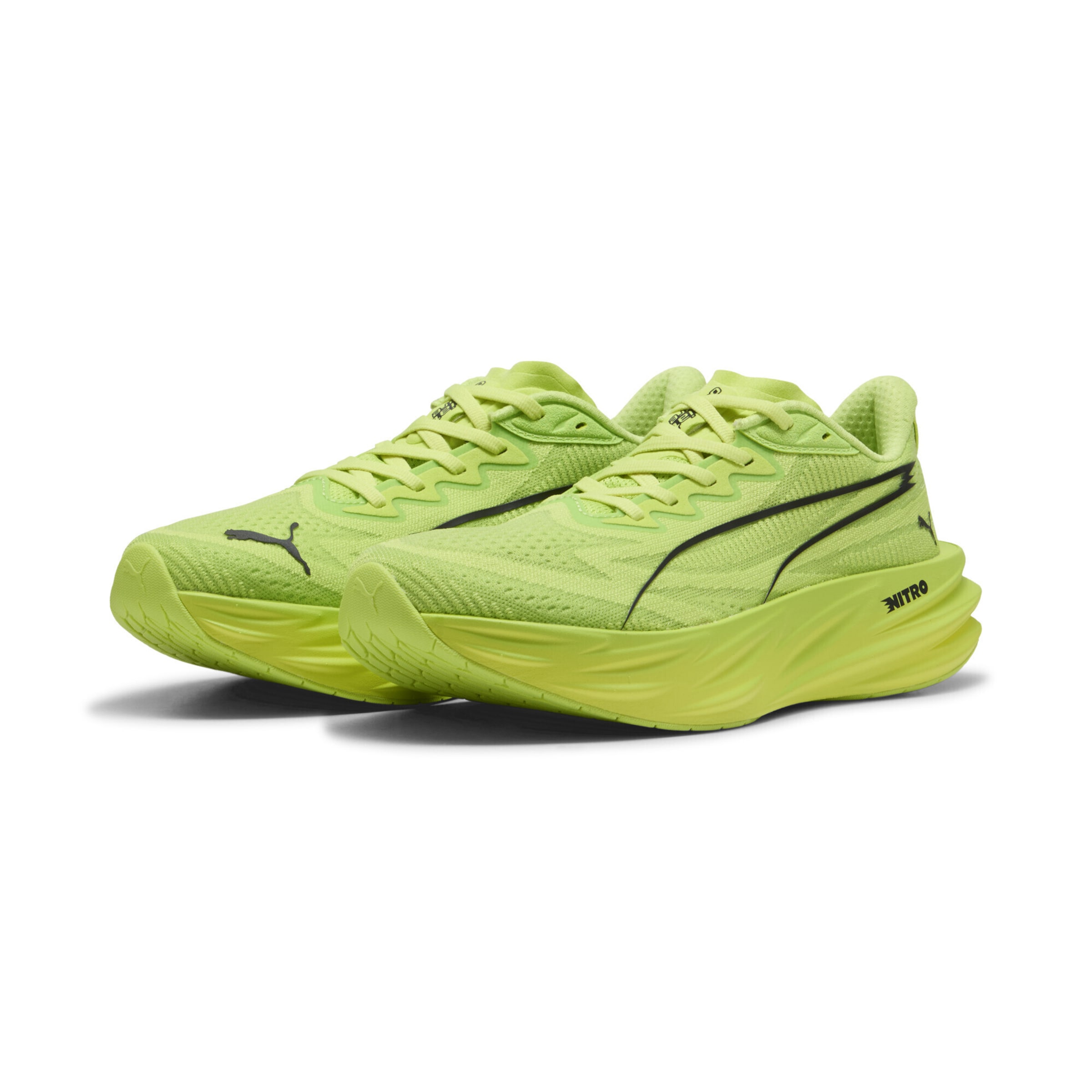 zaļš PUMA Skriešanas apavi 'Deviate Pure NITRO™'