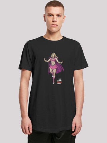 T-Shirt 'Big Bang Theory Penny Superhero' F4NT4STIC en noir : devant