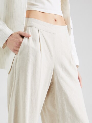 ONLY Wide Leg Hose 'CARISA' in Beige