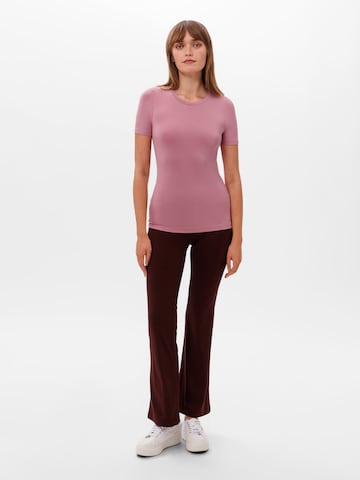 Les Lunes Shirt 'ANNIE' in Roze