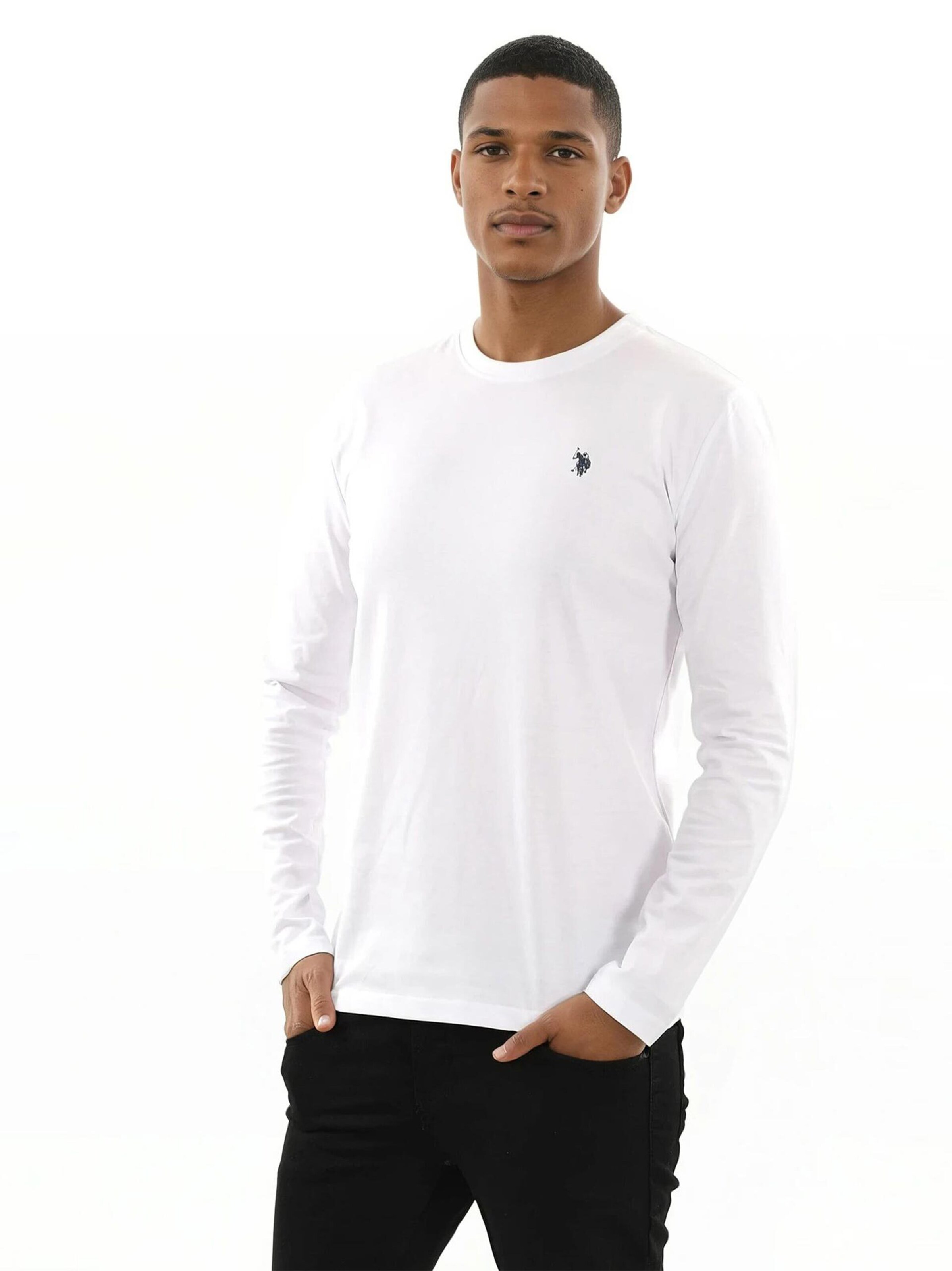 T-Shirt U.S. POLO ASSN. en blanc : devant