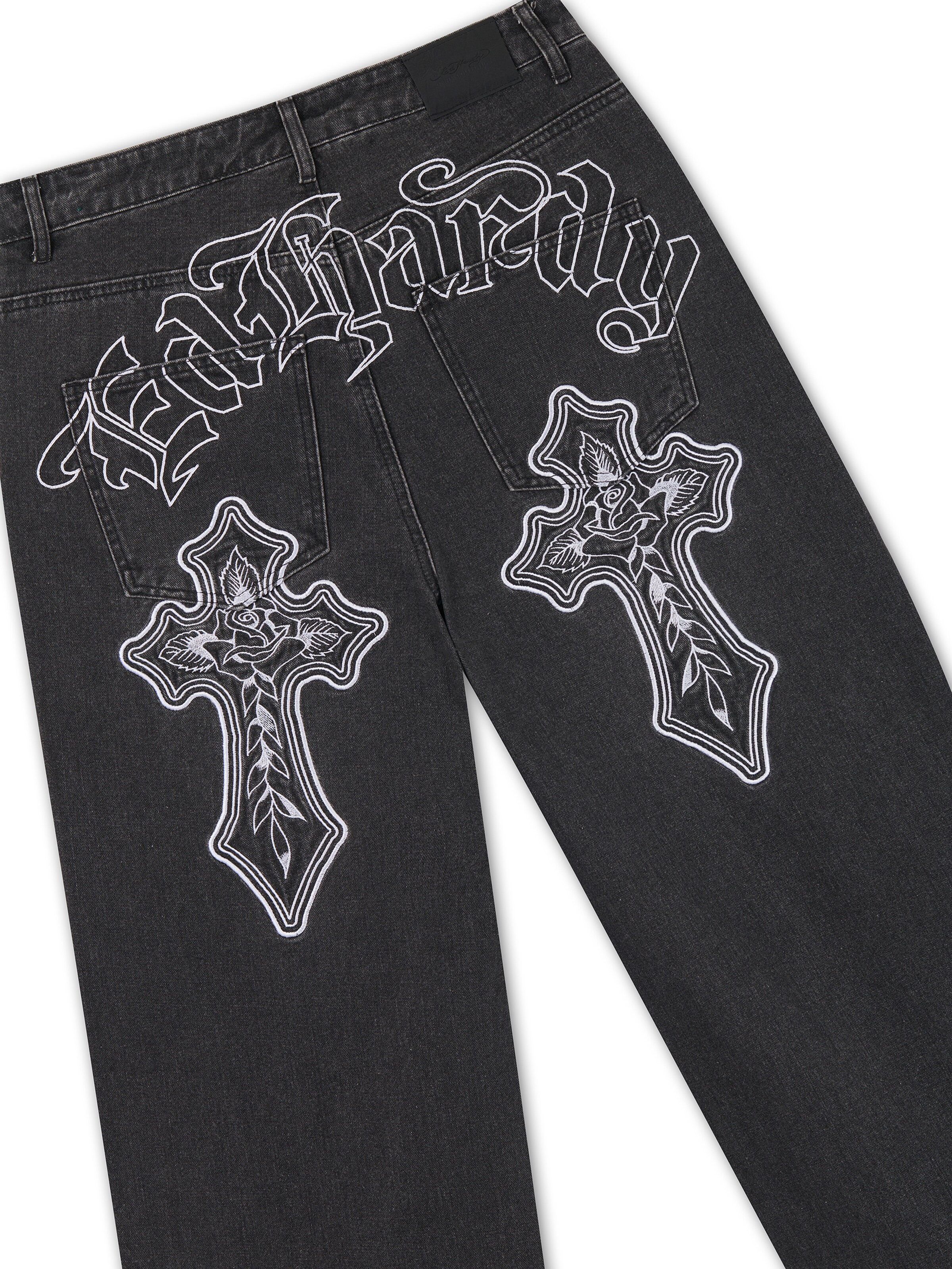 Ed Hardy - Loosefit Vaquero en negro