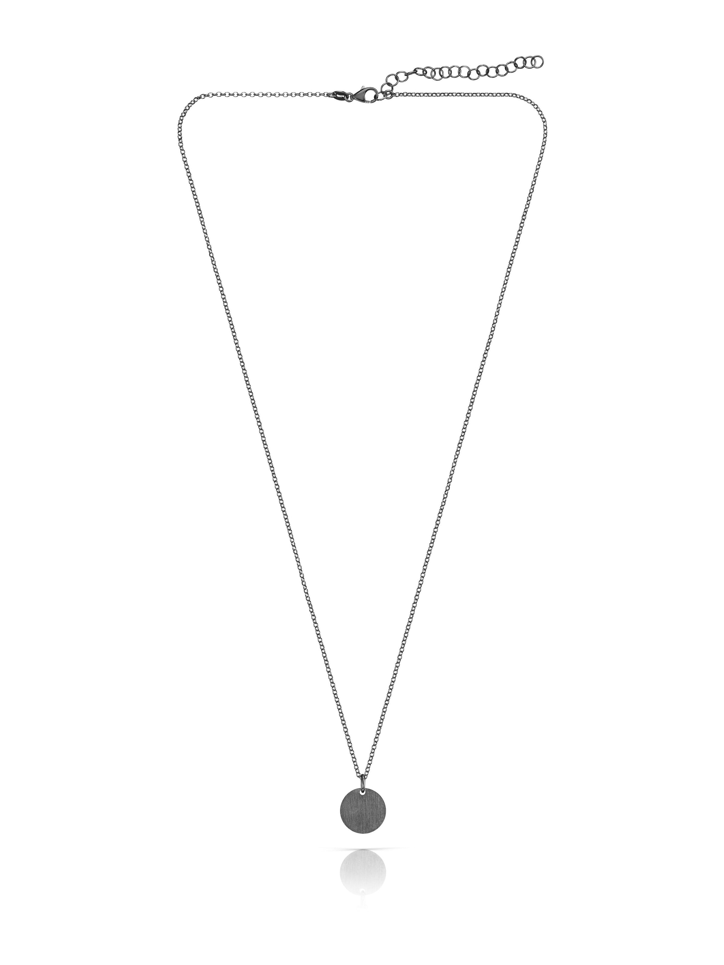 modabilé Kette 'CIRCLE'‌‌‌‌ in Schwarz: Vorderseite