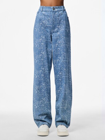PIECES Loosefit Jeans 'Rosa' i blå: forside