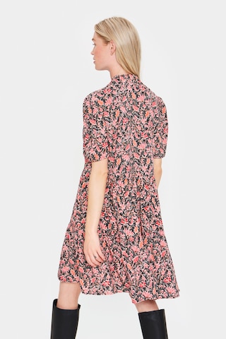 SAINT TROPEZ Платье-рубашка 'Eda' в Ярко-розовый