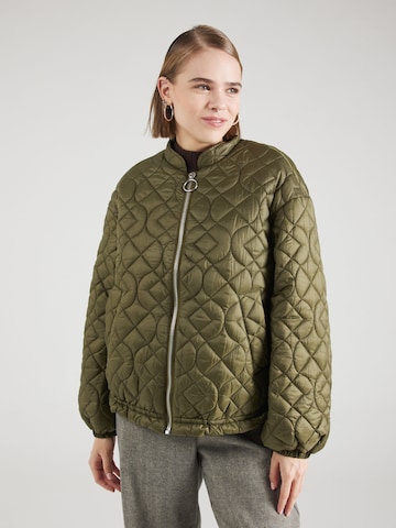 Y.A.S Between-Season Jacket 'GISINA' in Green: front