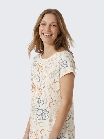 Chemise de nuit 'Clair print' Myjama en blanc