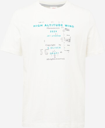 T-Shirt s.Oliver en blanc : devant