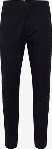 !Solid Regular Chino Pants 'Jim' in Black: front