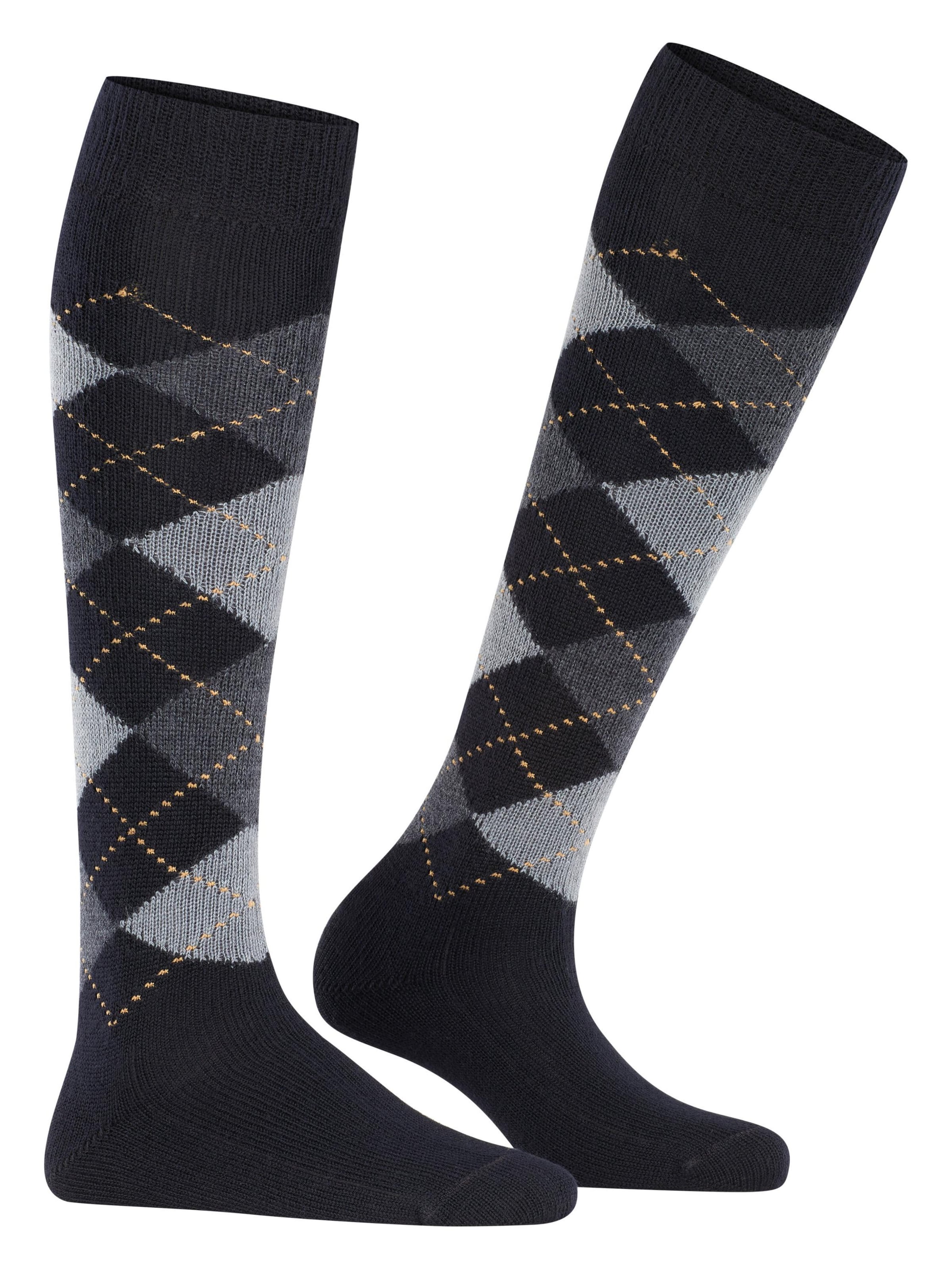 BURLINGTON Overknee Strümpfe 'Whitby'‌‌‌‌‌‌‌‌ in Schwarz