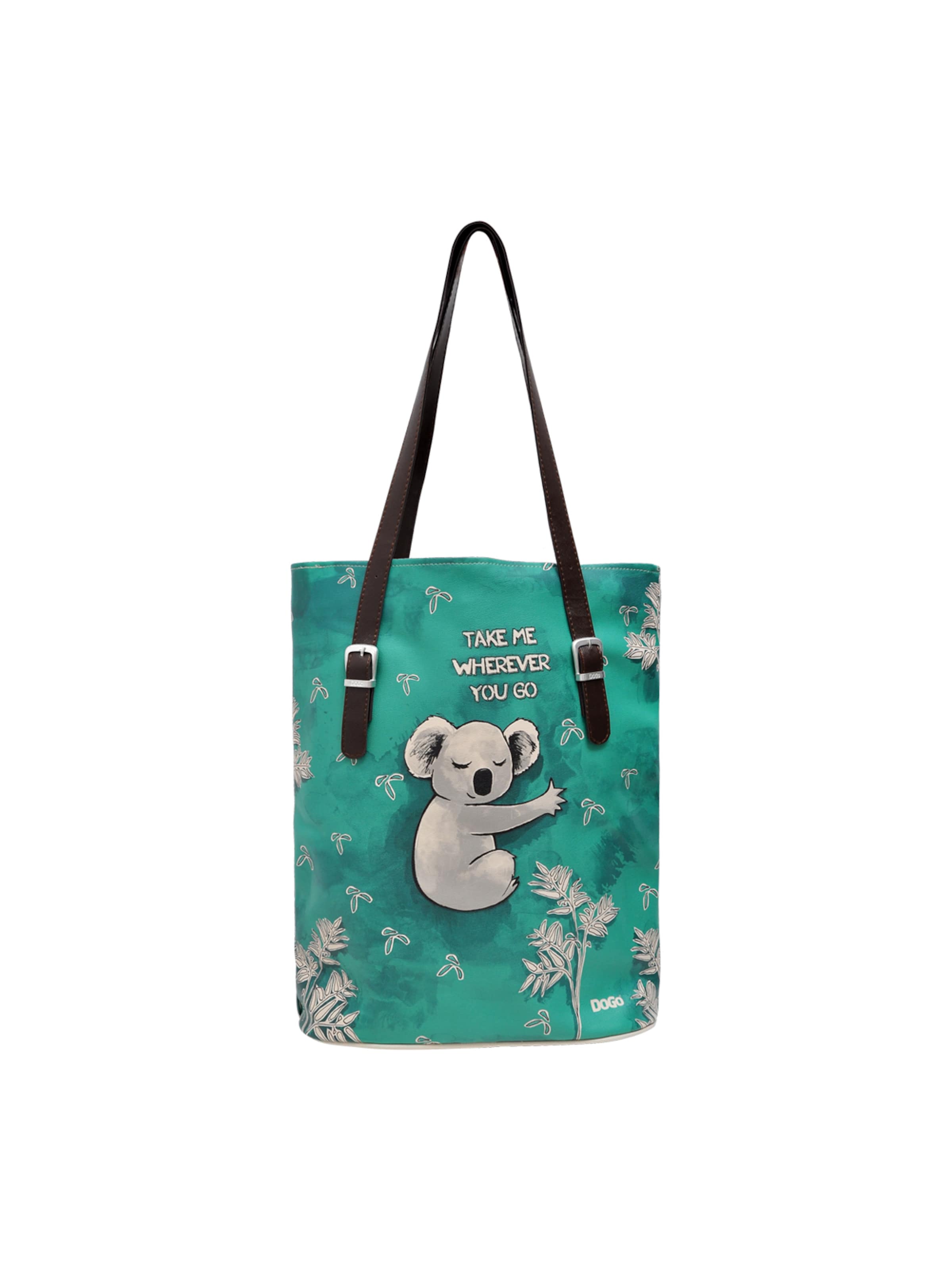 DOGO Shopper 'DOGO Umhängetasche Tall Bag - Like You Are Magic'‌‌‌‌‌‌‌‌ in Grün: Vorderseite