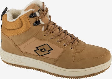 LOTTO Platform trainers 'Lotto Prehna Fur' in Brown: front