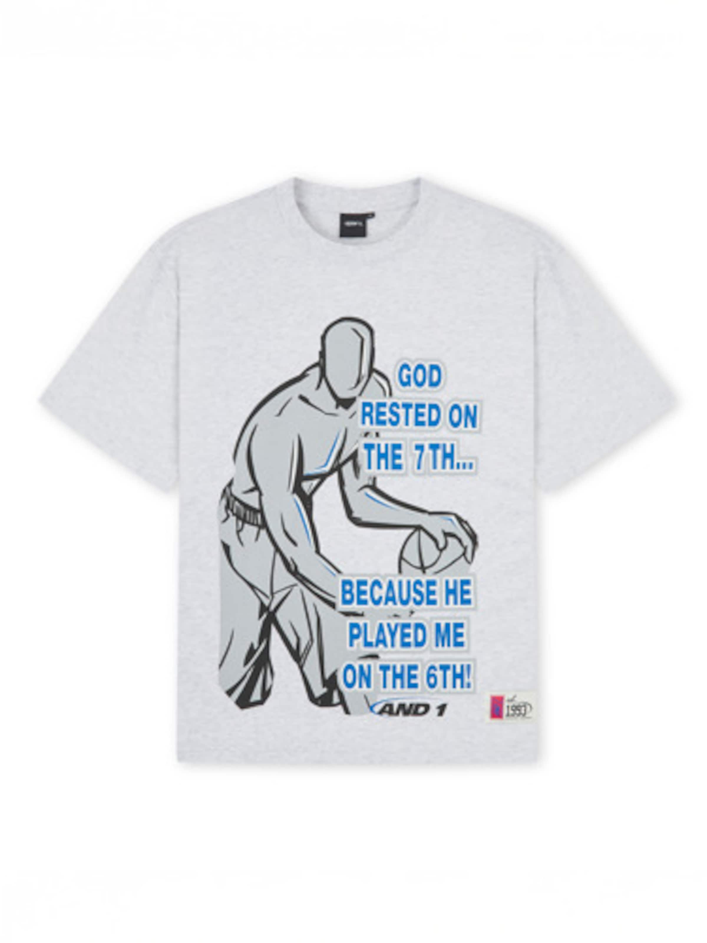 T-Shirt AND1 en gris : devant