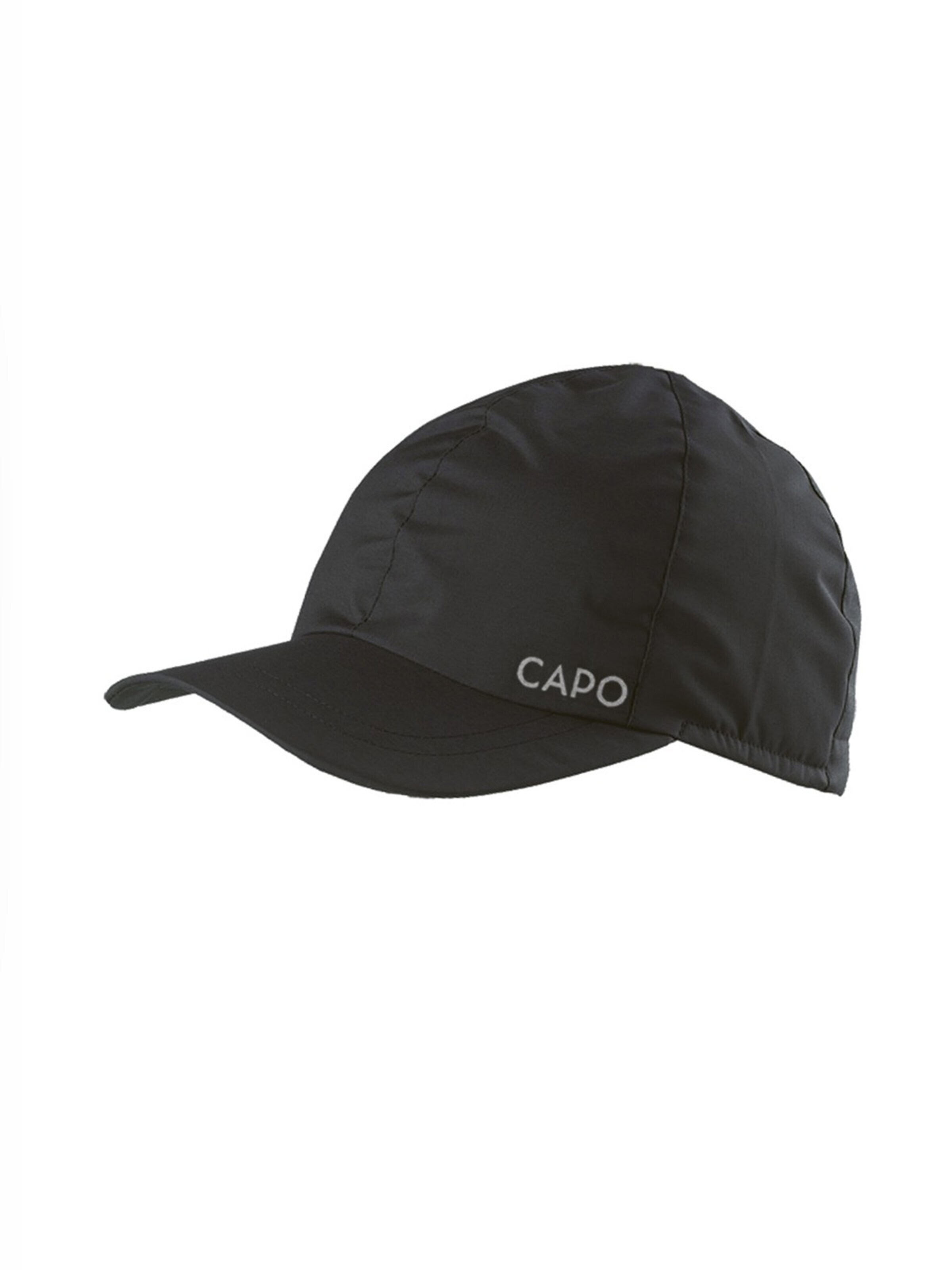 CAPO Cap 'Baseballcap, Sympatex 6-teilig, Reflexbügler, Futter, UV 50' in Black: front