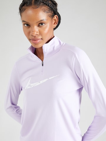 NIKE Performance shirt 'SWOOSH' in Purple