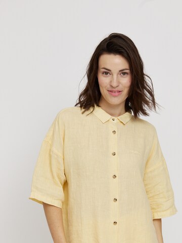 mazine Blouse ' Ninga ' in Yellow: front