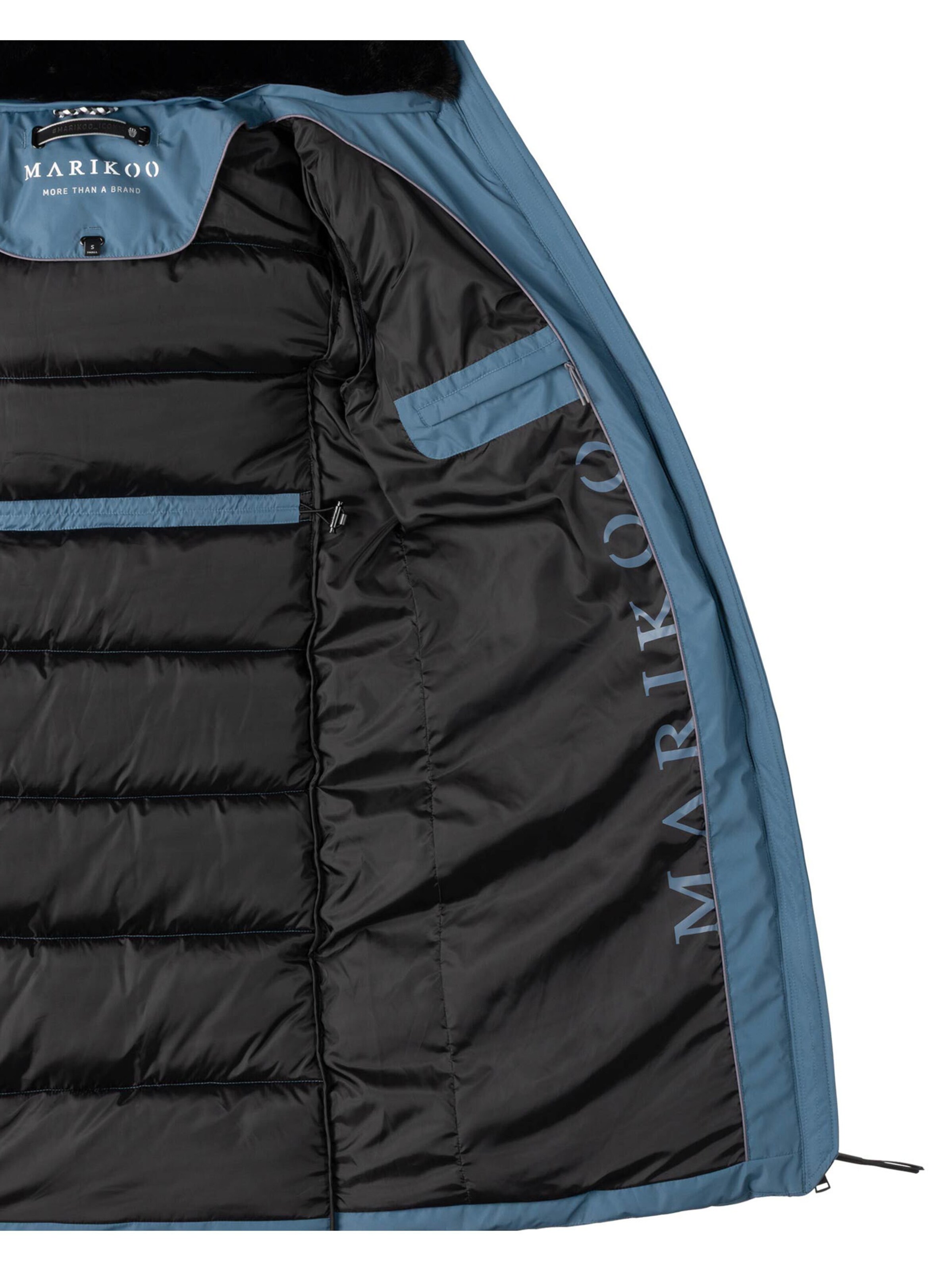 MARIKOO Wintermantel 'Zuraraa XVI' in Blauw