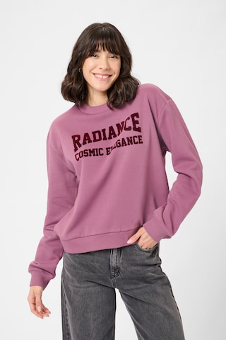 Kaffe Sweatshirt 'Precious' in Lila: voorkant