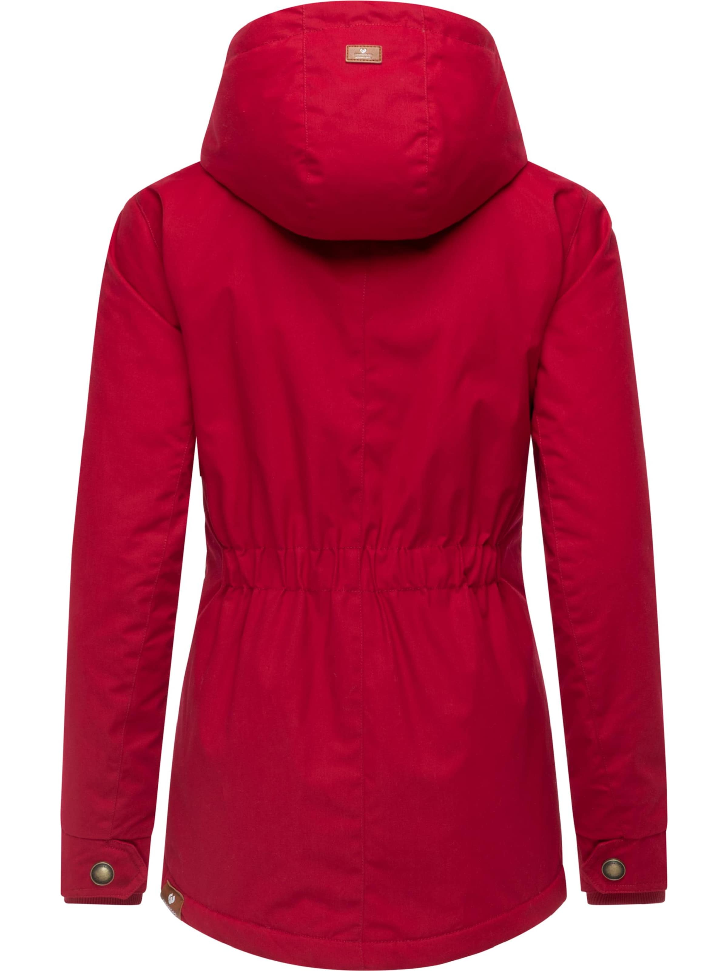 Ragwear Winter jacket 'Monade' in Red
