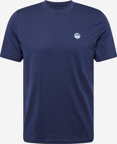 North Sails T-Shirt en bleu marine / bleu roi / blanc, Vue avec produit