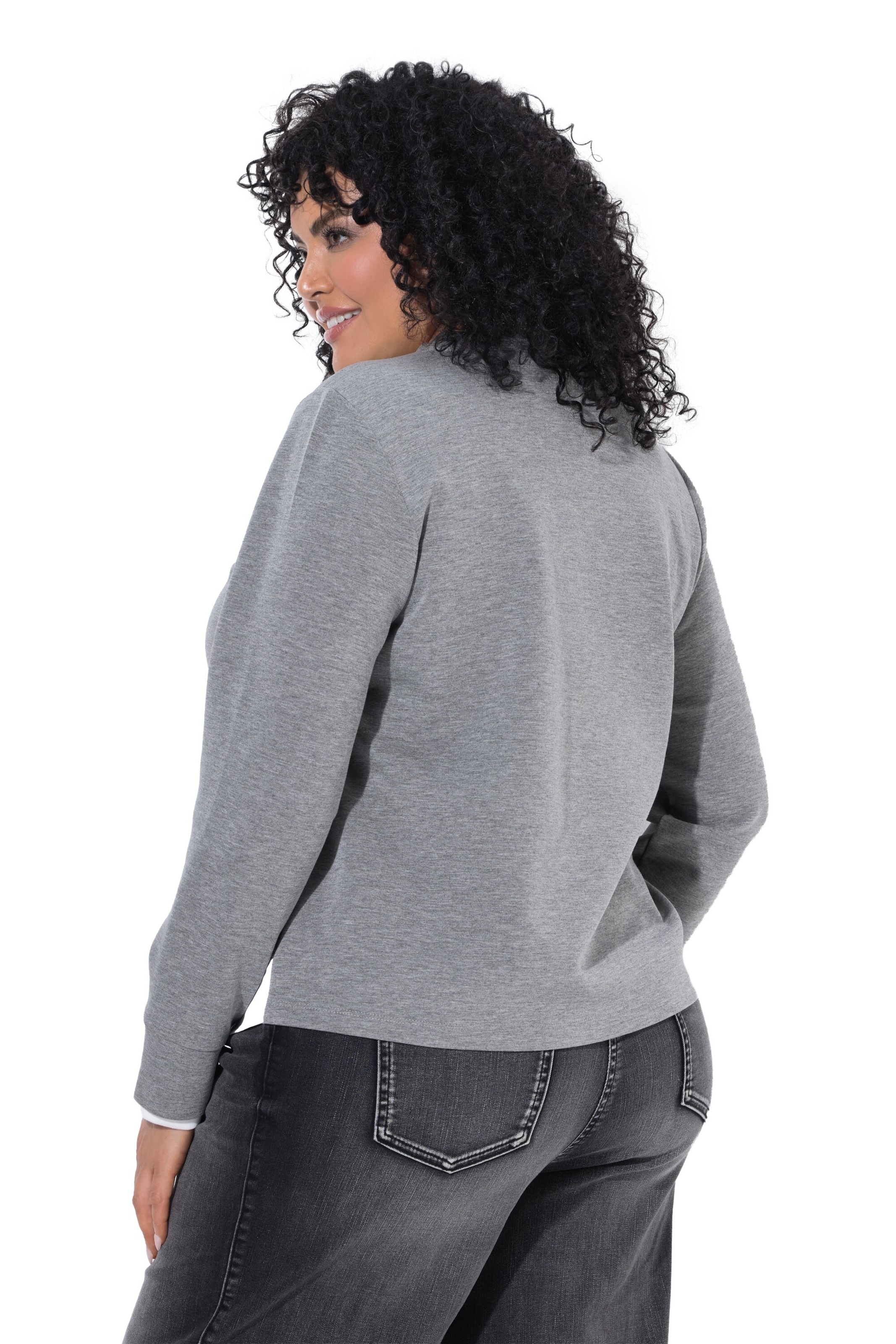 Ulla Popken Sweatshirt in Grey