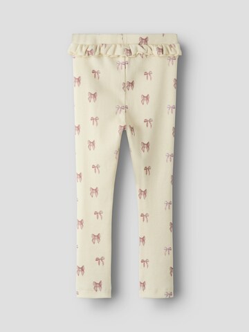 Lil'Atelier Skinny Leggings 'NMFGAVO' in Beige