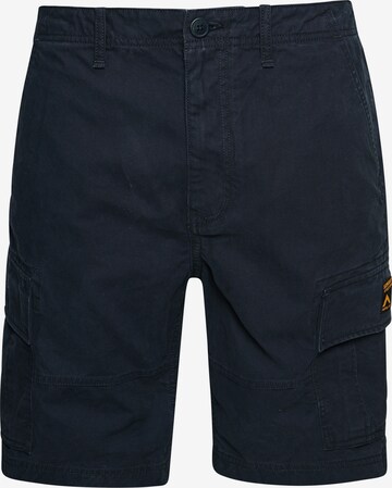 Superdry Cargo Pants in Blue: front
