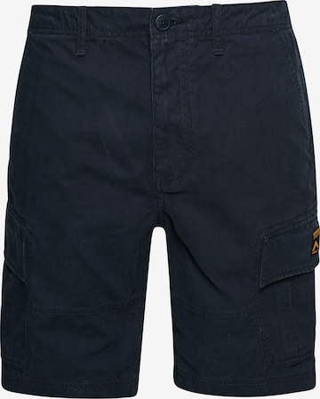 Superdry Regular Cargo Pants in Blue: front