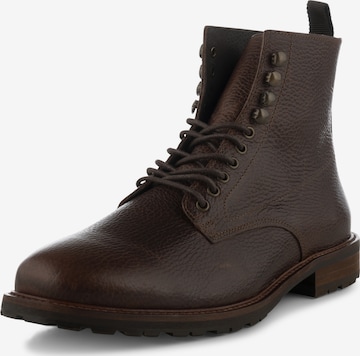 Shoe The Bear Lace-Up Ankle Boots 'YORK' in Brown: front