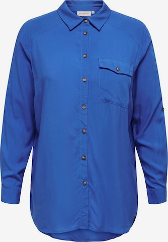 ONLY Carmakoma Bluse in Blau: predná strana