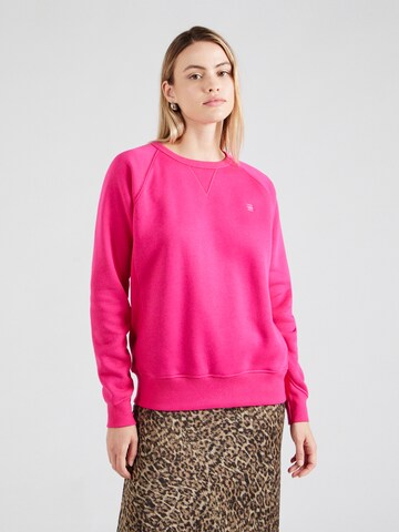 G-STAR Sweatshirt 'Premium Core 2.0' in Pink: front