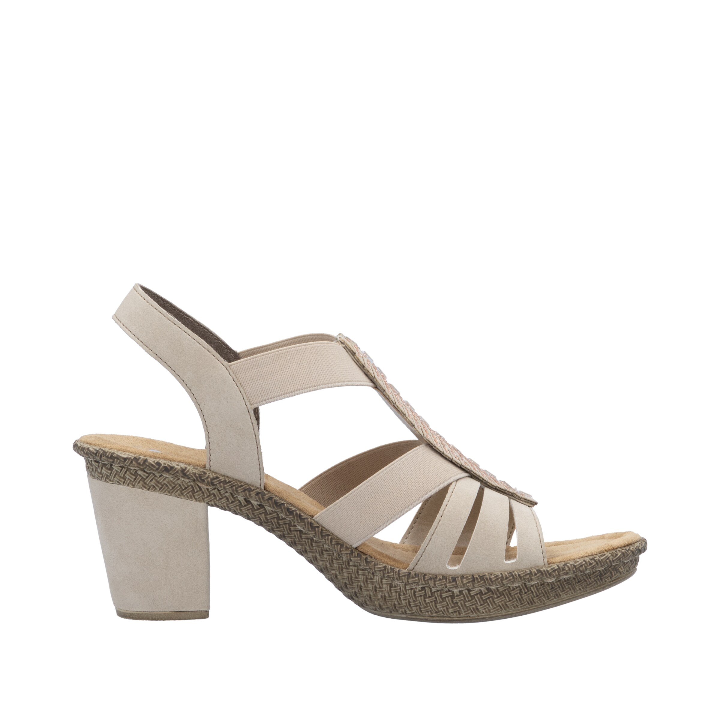 Rieker Strap Sandals in Beige