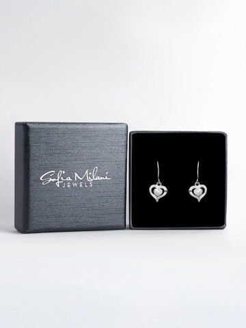Sofia Milani Earrings 'Heart' in Silver