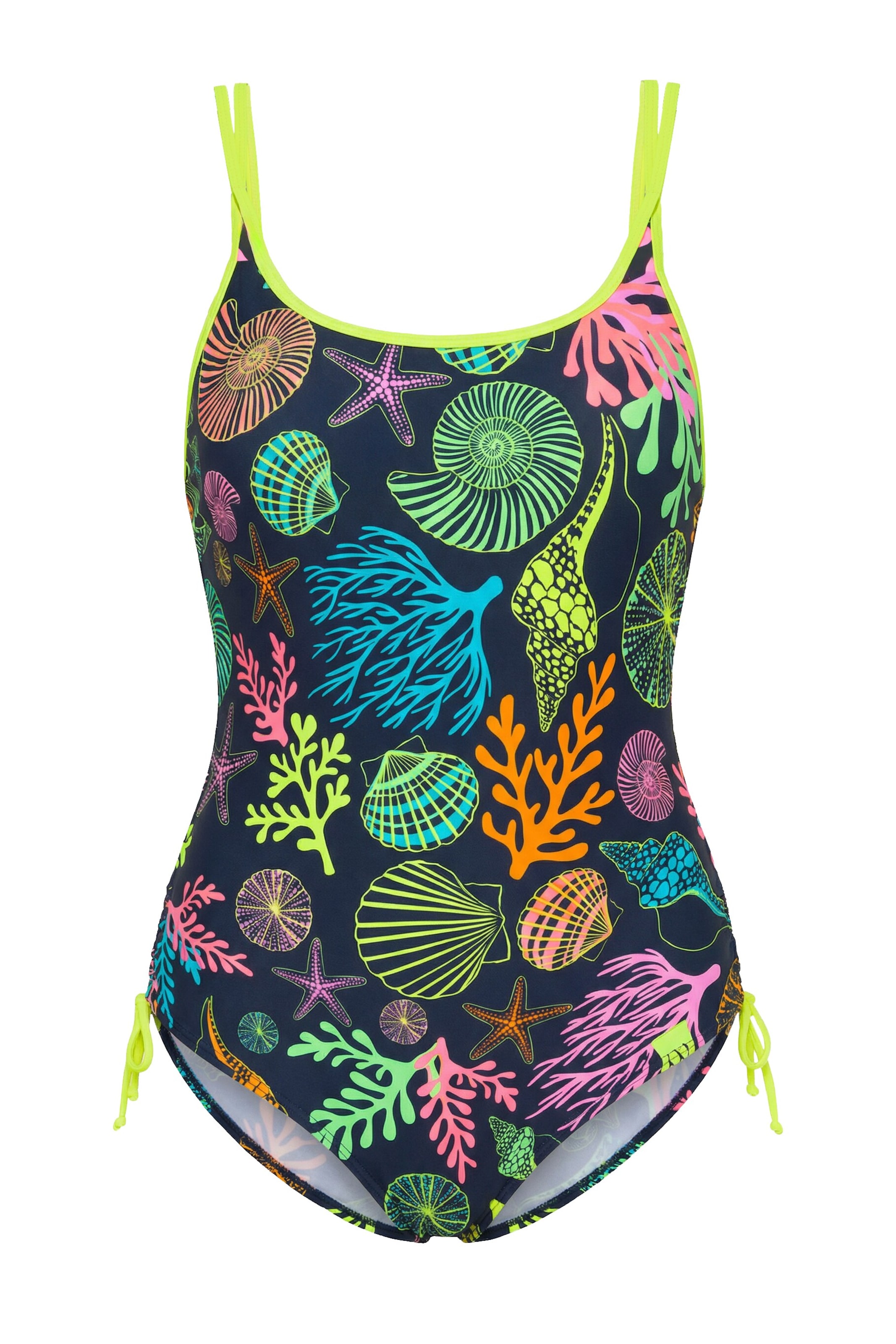 LAURASØN Bandeau Badpak in Blauw: voorkant