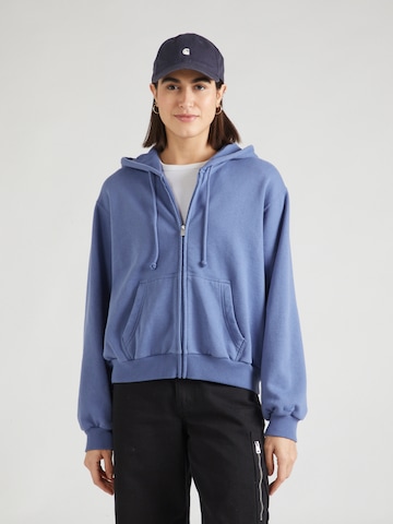 Veste de survêtement HOLLISTER en bleu : devant