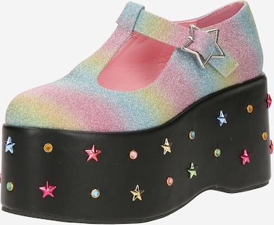 Vakariniai bateliai 'Rainbow Chapel' iš Koi Footwear, spalva – šviesiai mėlyna / šviesiai geltona / šviesiai žalia / šviesiai rožinė, Prekių apžvalga