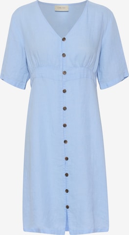 Cream Shirt Dress 'Bellis ' in Blue: front