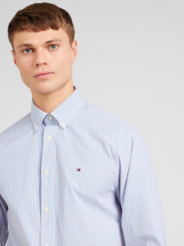 Coupe regular Chemise 'FLEX' TOMMY HILFIGER en bleu