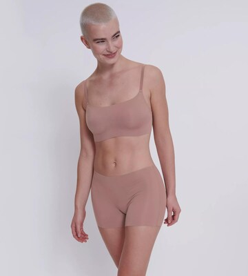 SLOGGI Bralette Bra 'ZERO Feel 2.0' in Brown