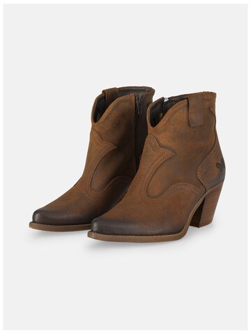 Felmini Wide Fit Booties 'Laredo W034' in Brown