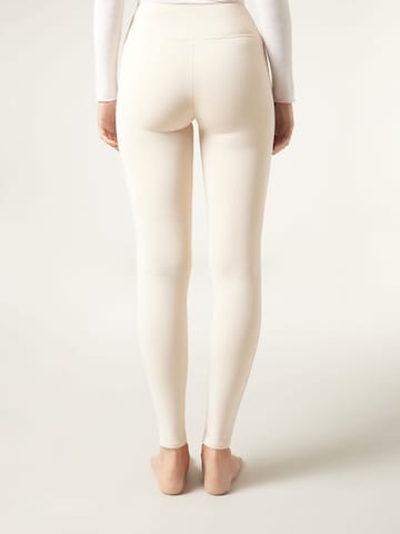 CALZEDONIA Skinny Leggings 'THERMO' in Beige