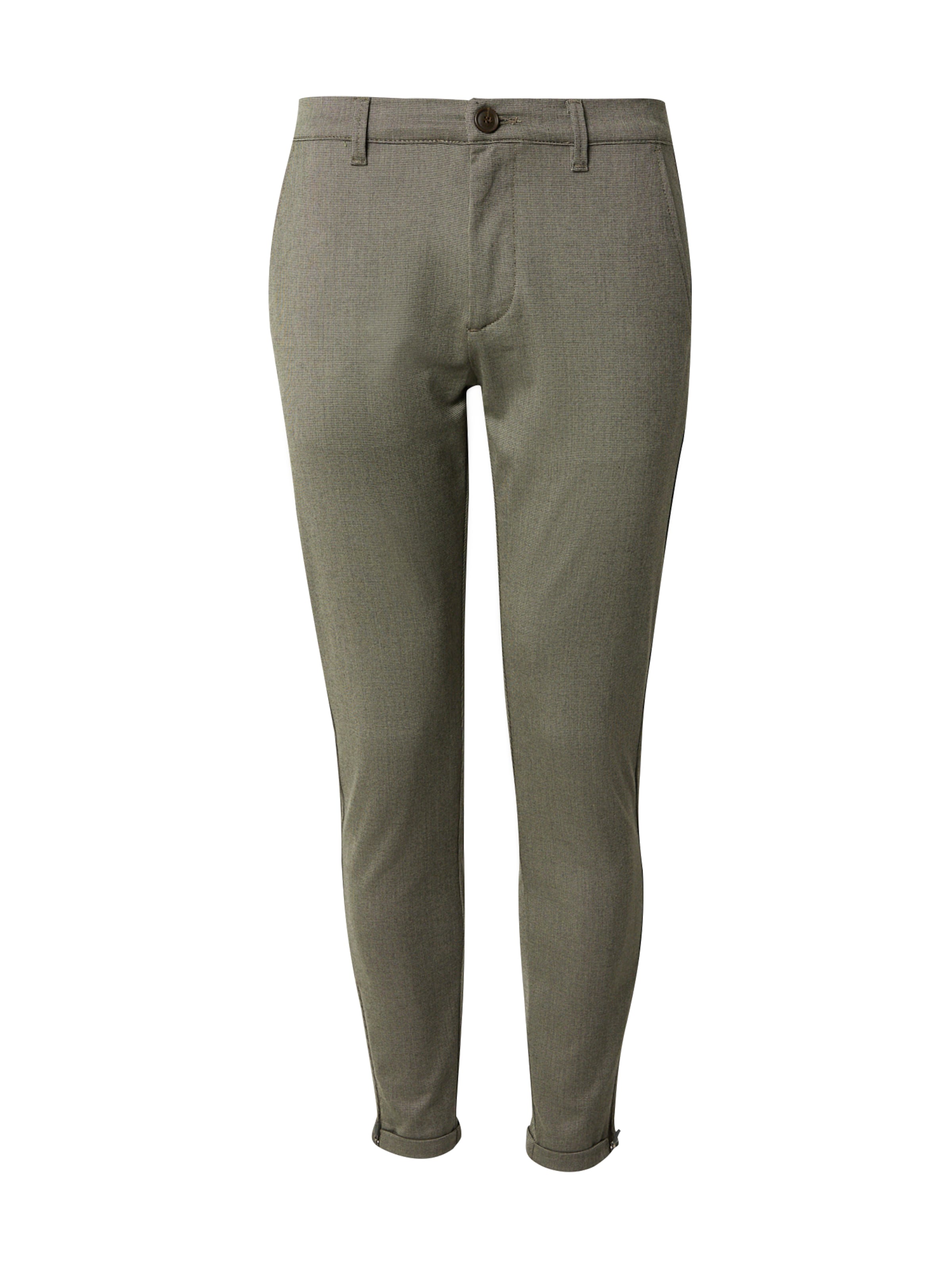 GABBA Tapered Trousers 'Pisa Domo' in Green: front