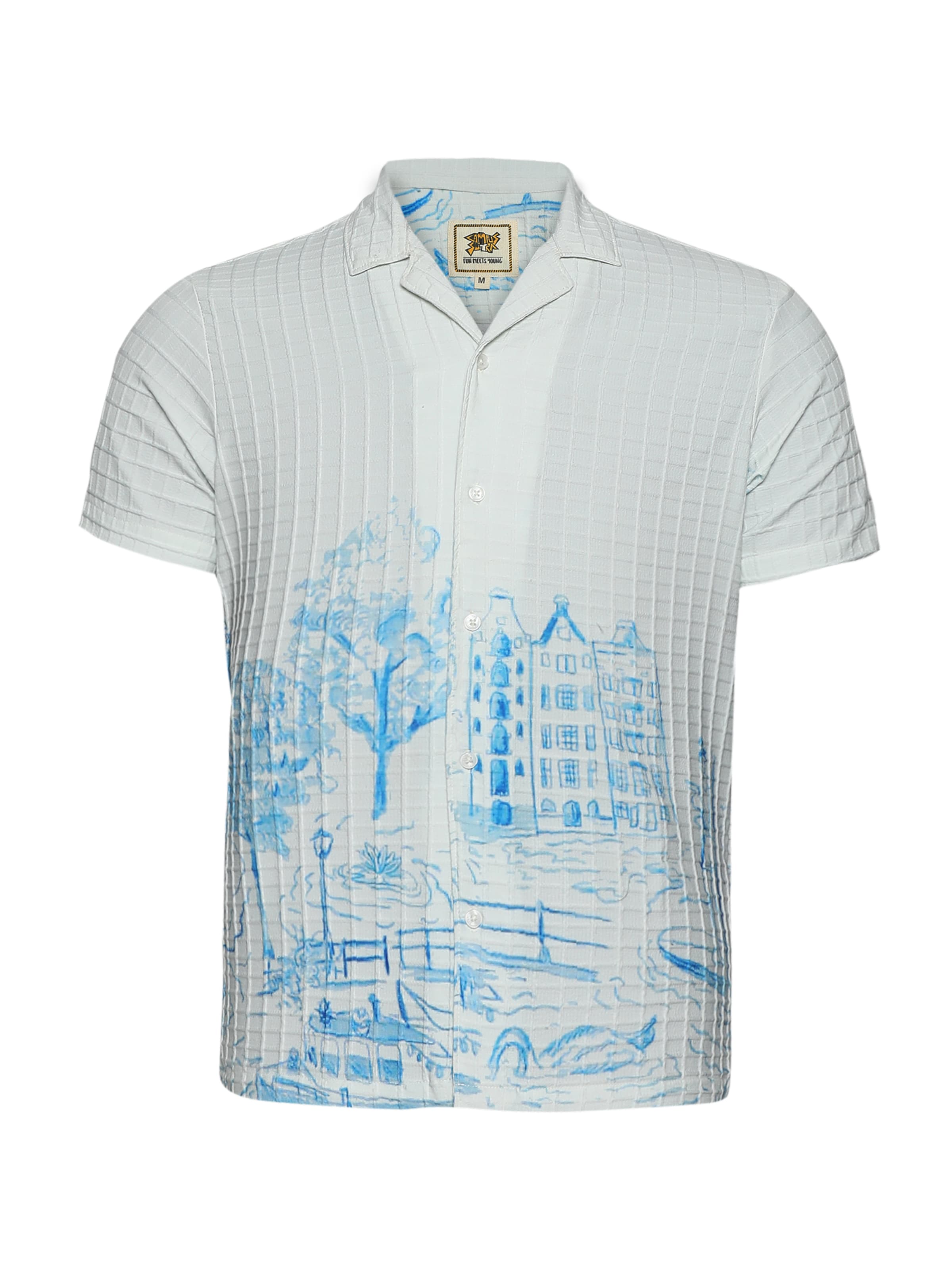Regular fit Camicia 'Callan' di Campus Sutra in bianco: frontale