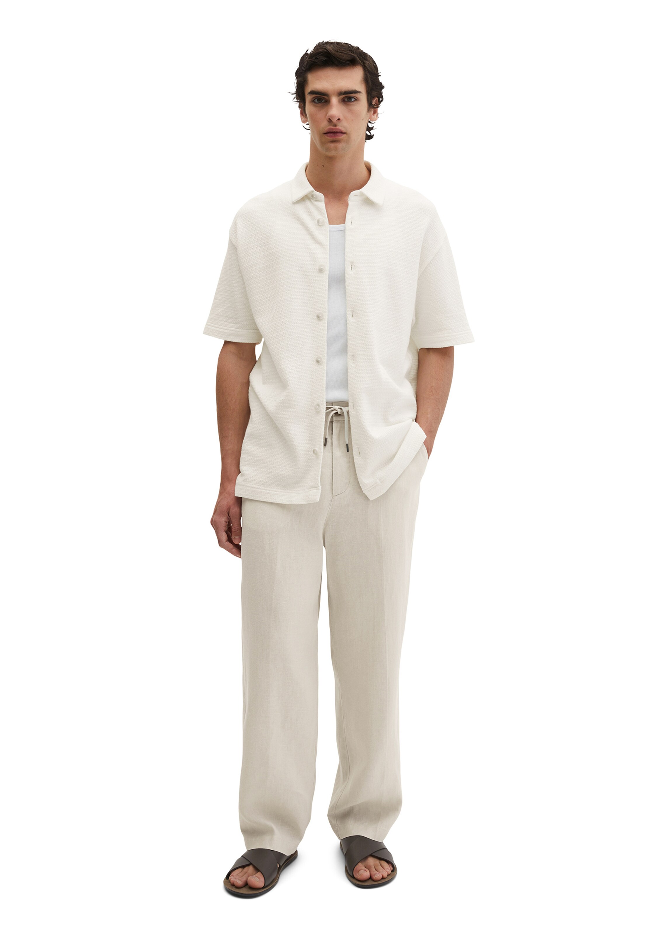 Marc O'Polo Regular Fit Hemd in Beige